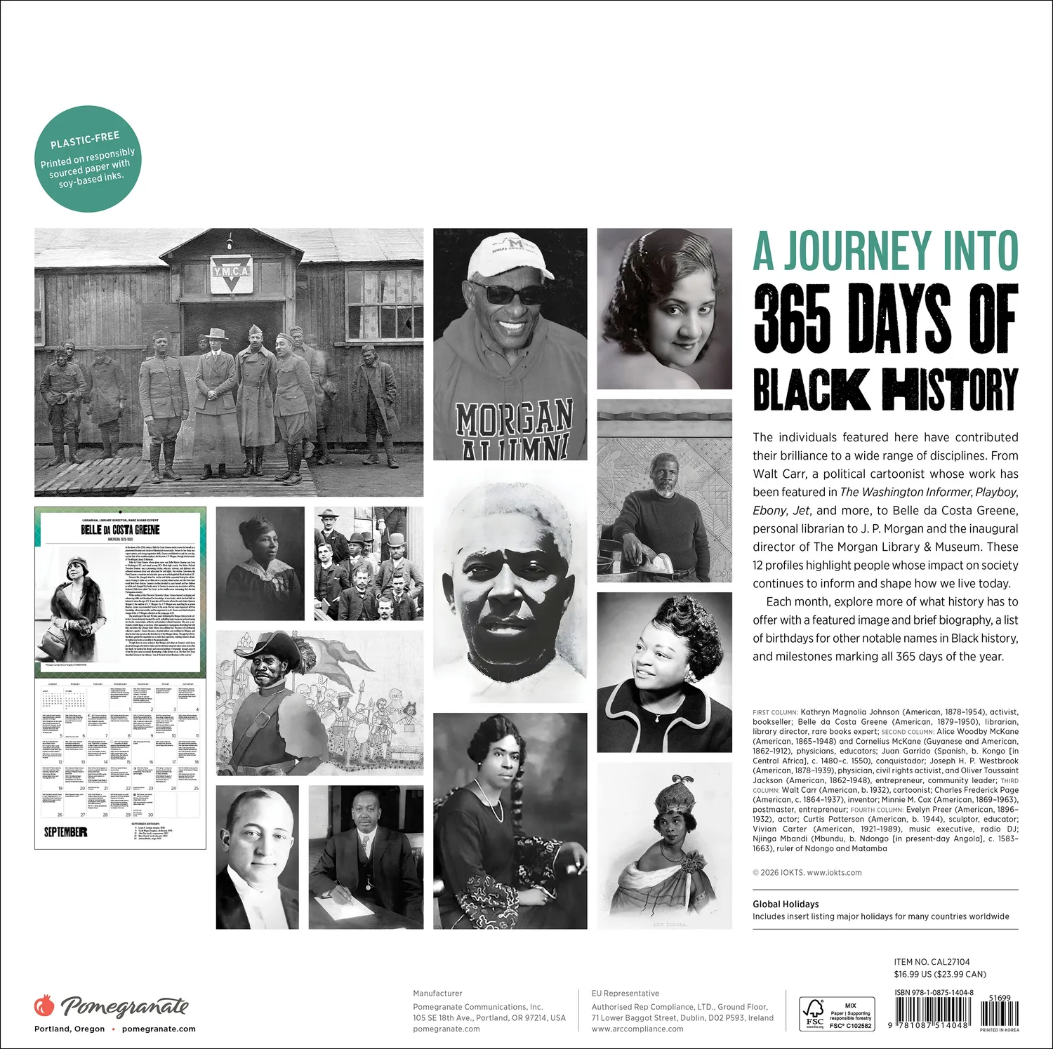 Pomegranate A Journey into 365 Days of Black History 2027 vægkalender