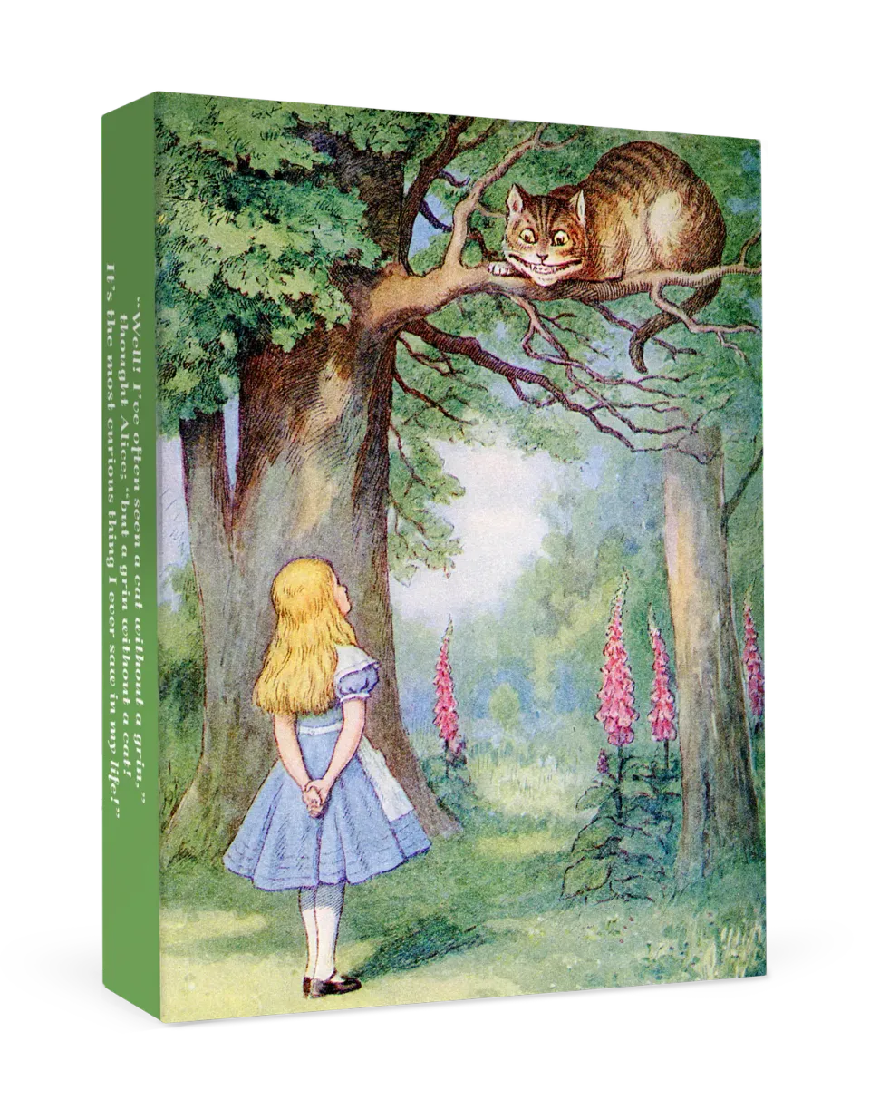 Pomegranate Tenniel Alice Cheshire Cat små kort