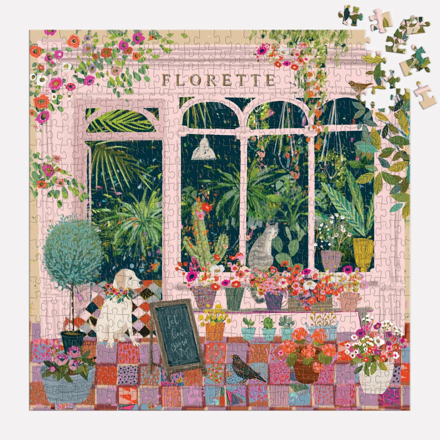 Galison Victoria Ball Florette puslespil 500 brikker plantebutik