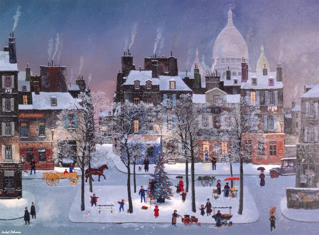 Buffalo Games Christmas in Montmartre puslespil 1000 brikker jule