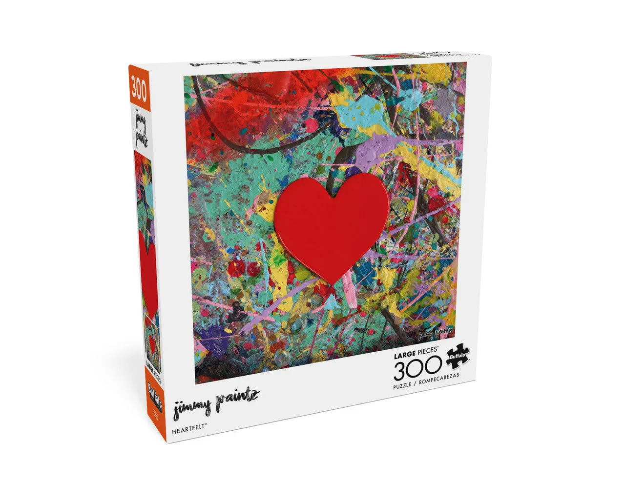 Buffalo Games Heartfelt puslespil 300 store brikker hjerte-motiv