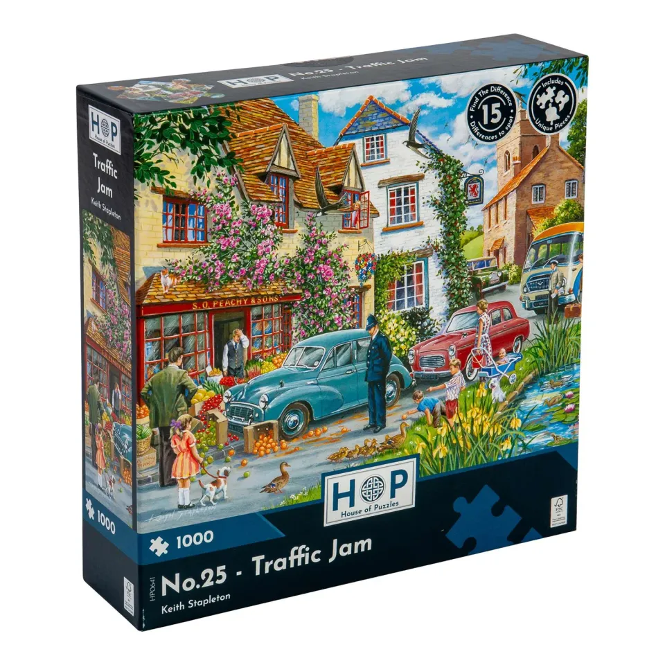 House of Puzzles No.25 Traffic Jam Find the Difference puslespil 1000