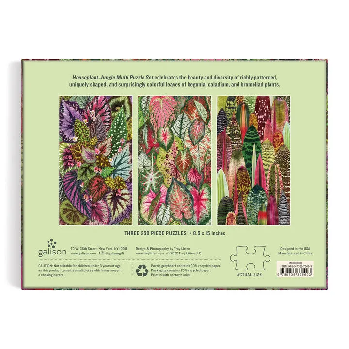 Good Puzzle Co. Houseplant Jungle puslespil 3x250 brikker planter