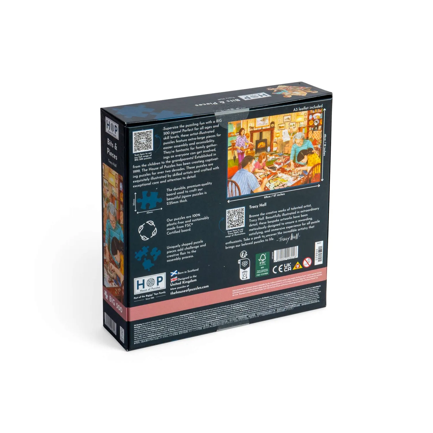 House of Puzzles BIG Bits & Pieces puslespil 500 brikker farver
