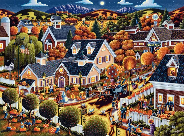 Buffalo Games Eric Dowdle All Hallow's Eve puslespil 1000 brikker halloween
