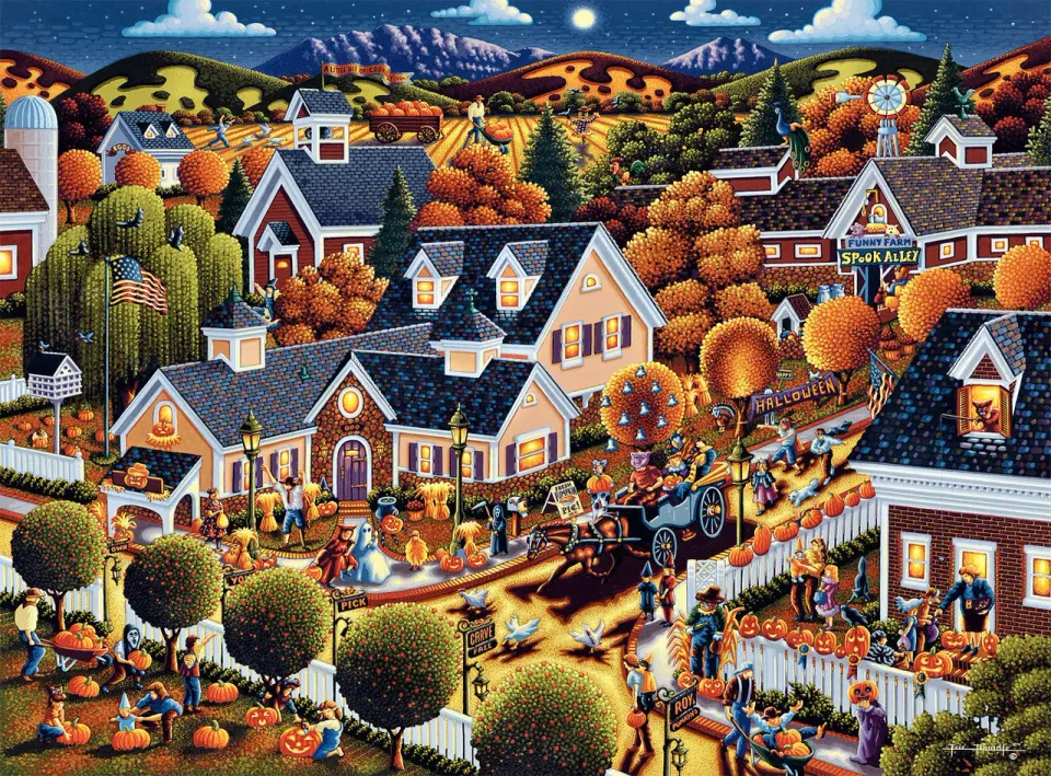 Buffalo Games Eric Dowdle All Hallow's Eve puslespil 1000 brikker halloween