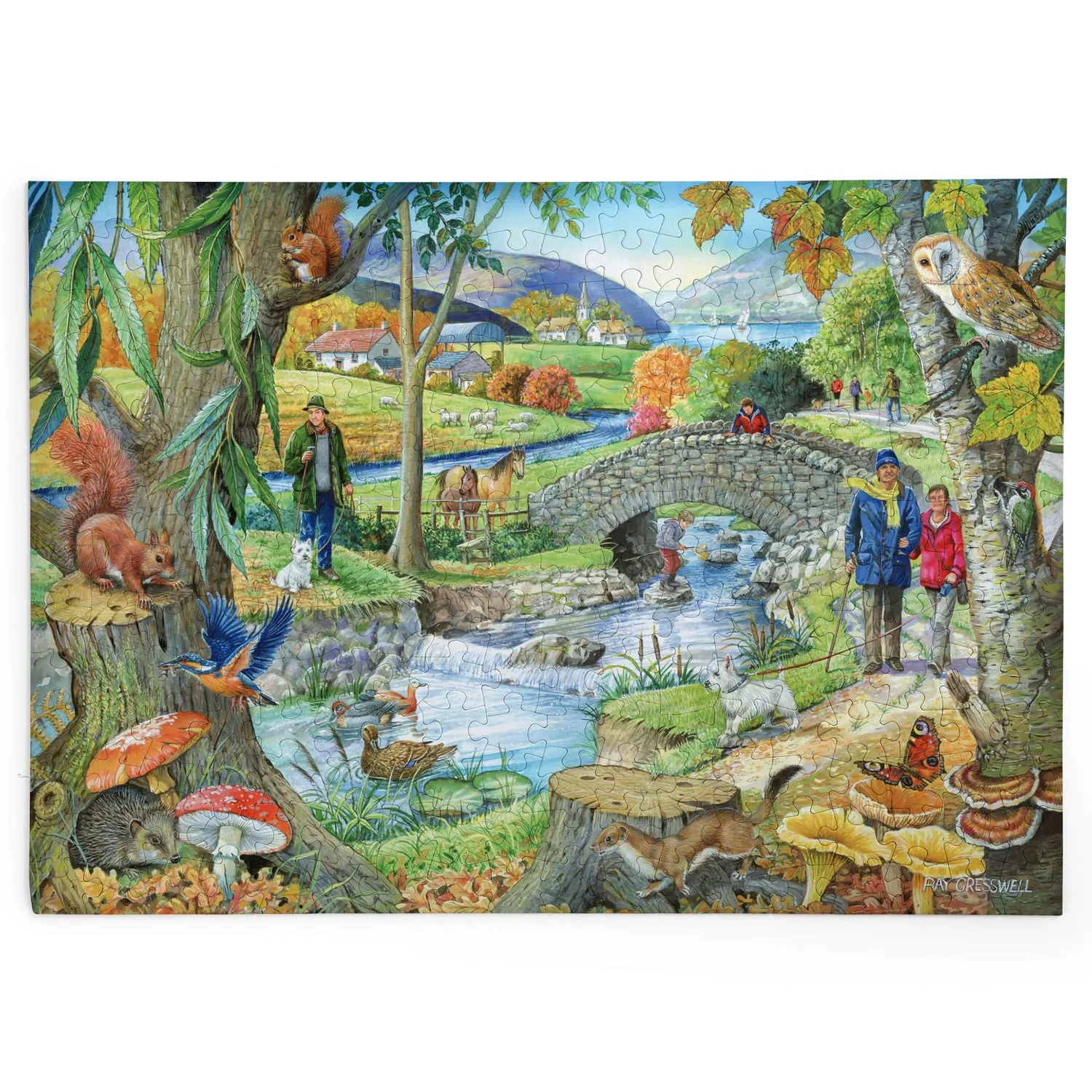 House of Puzzle BIG 250 Riverside Walk puslespil 250 store brikker