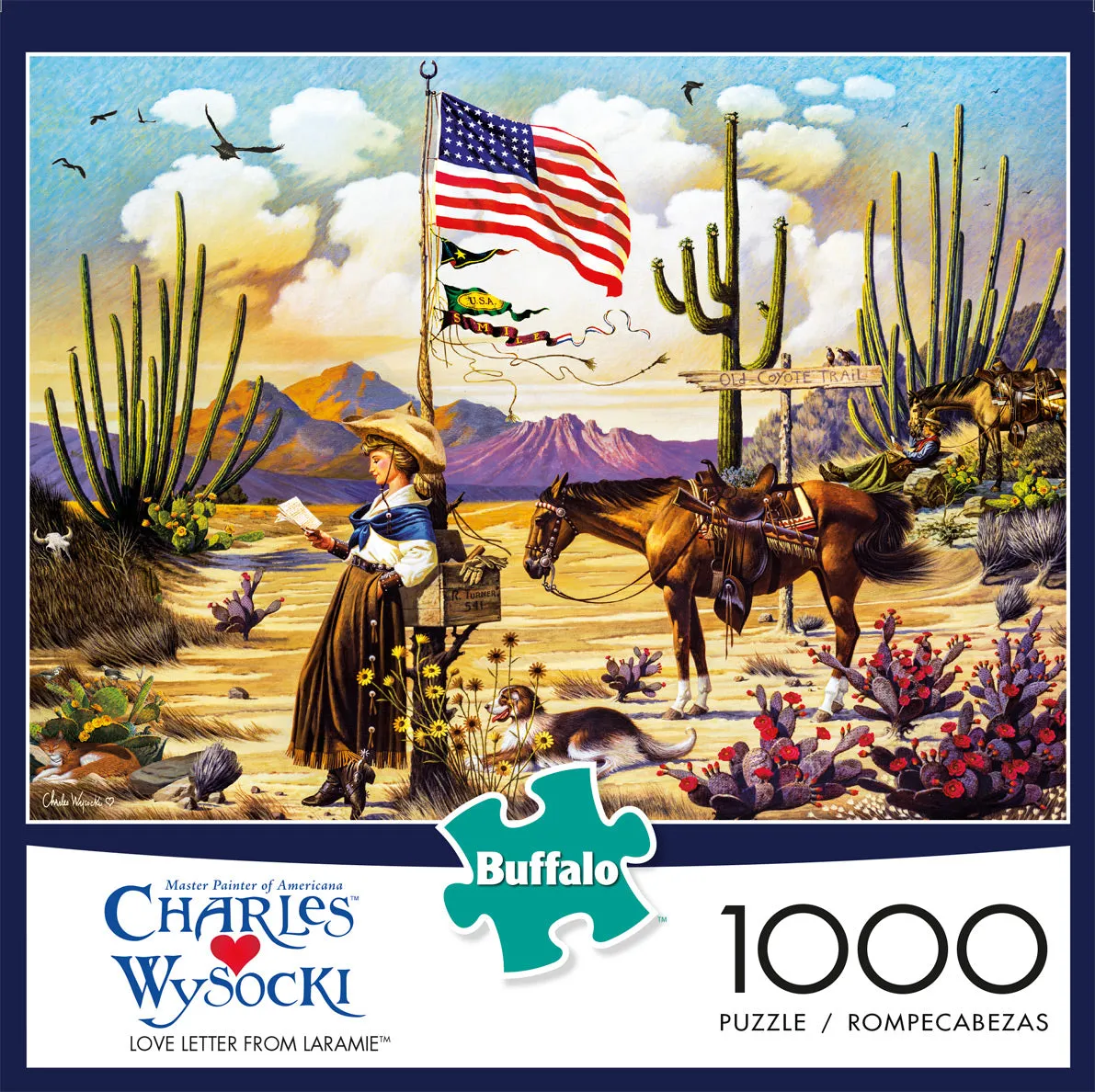 Buffalo Games Wysocki Love Letter Laramie puslespil 1000 retro