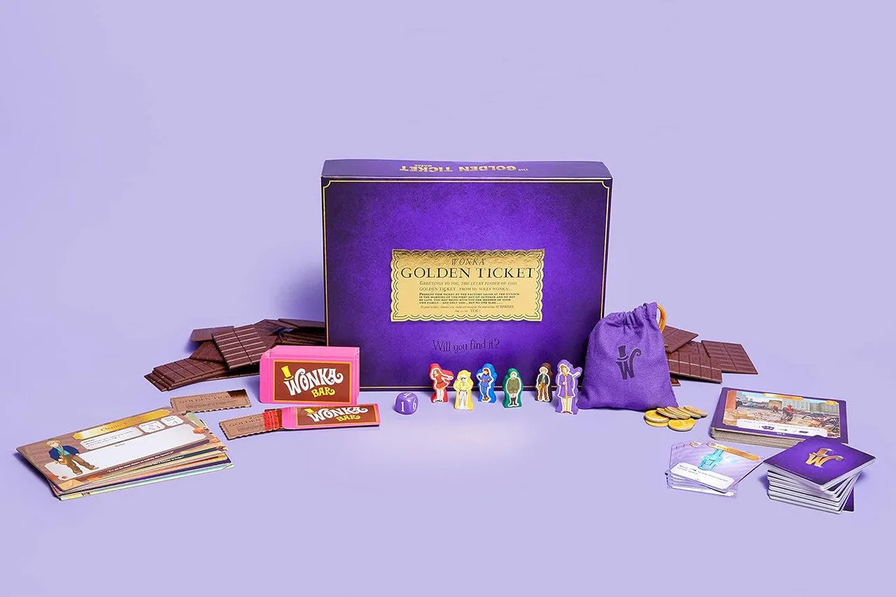 Buffalo Games Golden Ticket brætspil Willy Wonka dansk