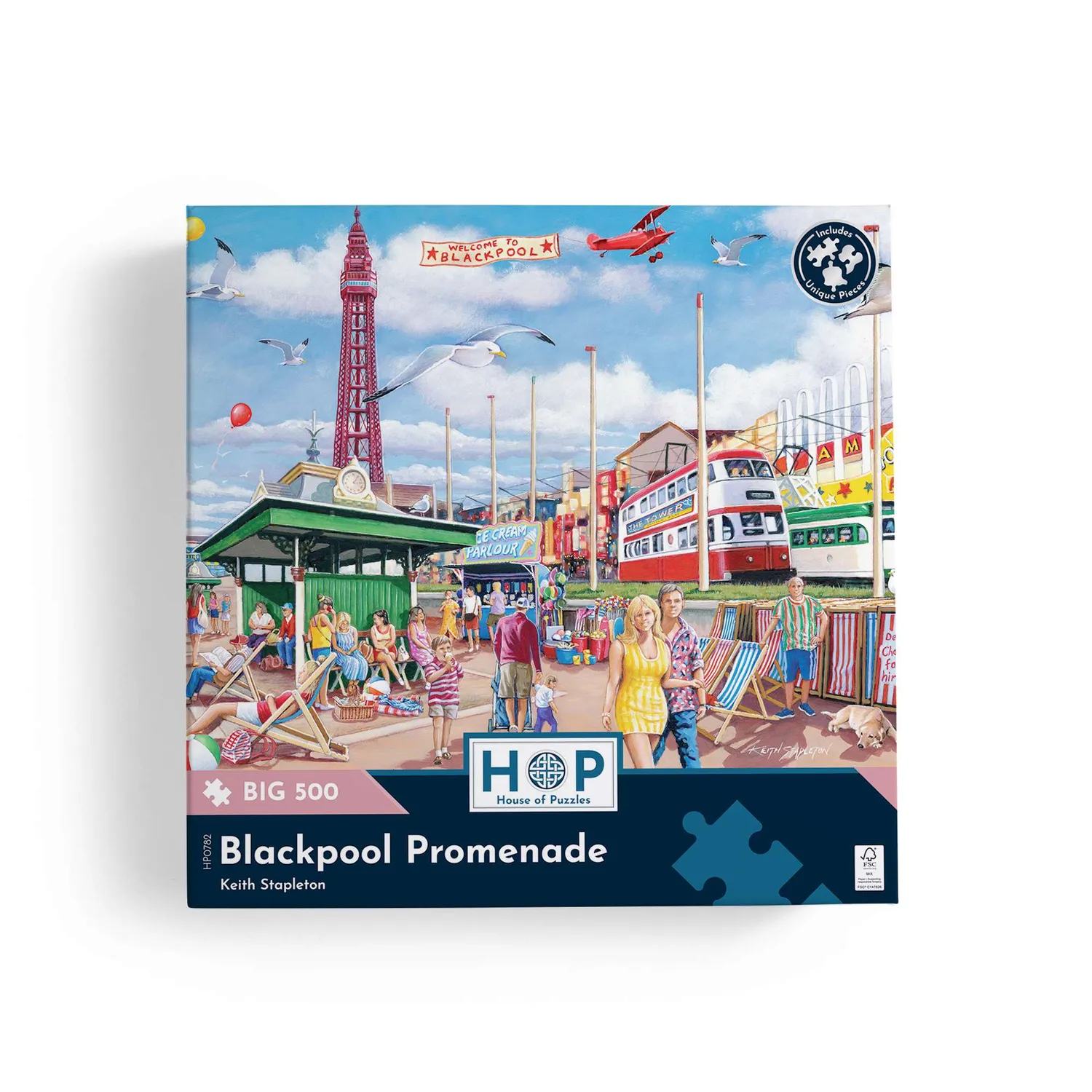 House of Puzzle Blackpool Promenade puslespil BIG 500 store brikker