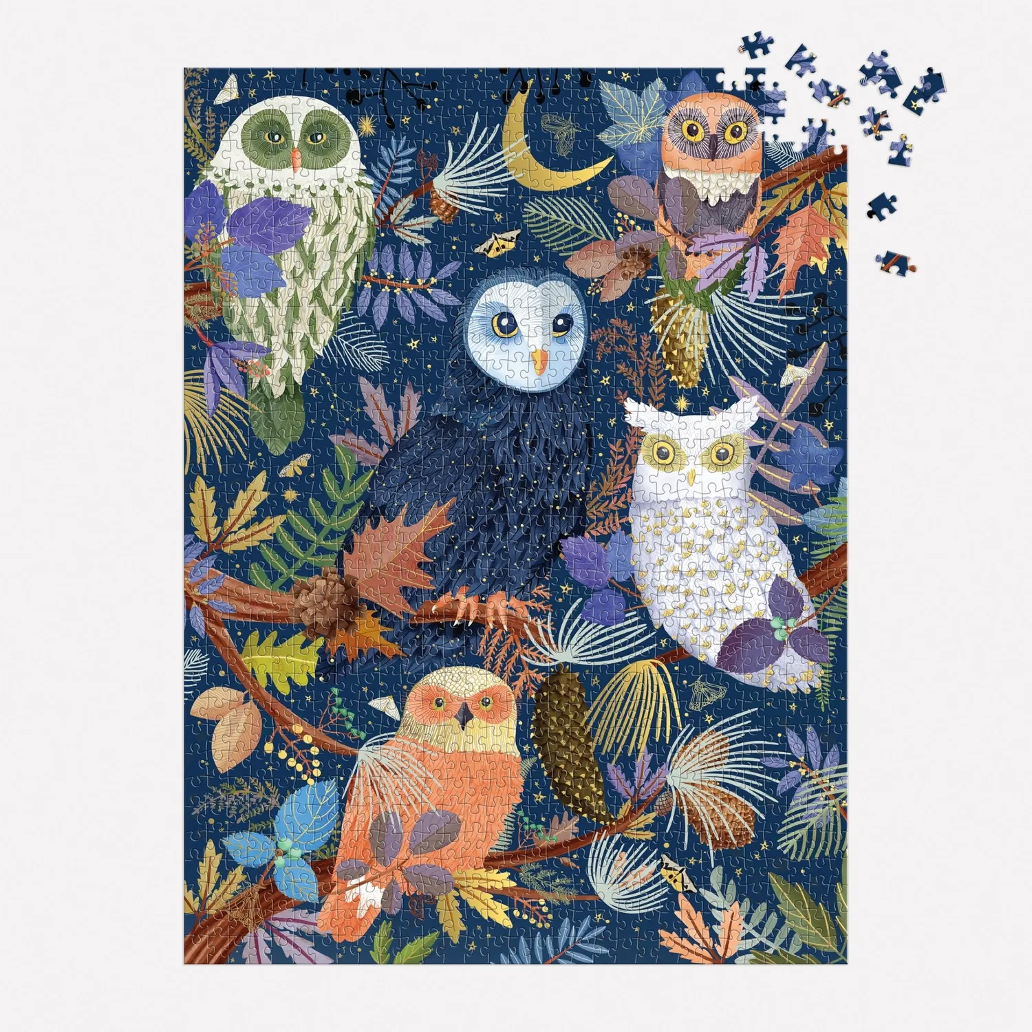 Good Puzzle Co. Owls at Dawn foliepuslespil 1000 brikker ugler