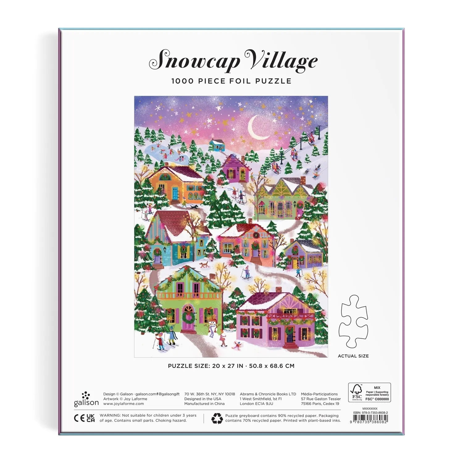 Joy Laforme Snowcap Village puslespil 1000 brikker folie