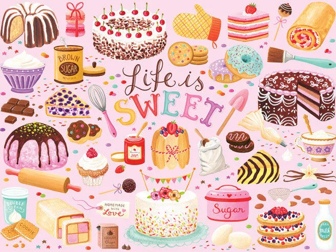 Buffalo Games Life Is Sweet puslespil 1500 brikker kager