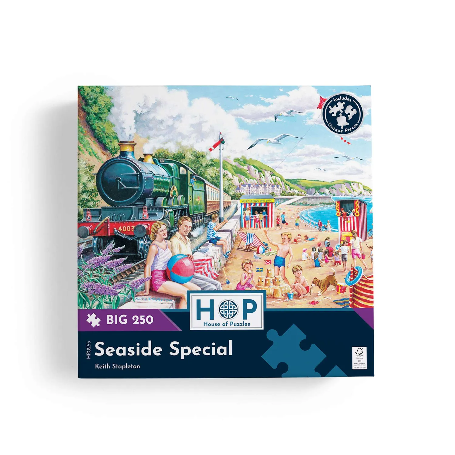 House of Puzzle BIG Seaside Special puslespil 250 brikker strand
