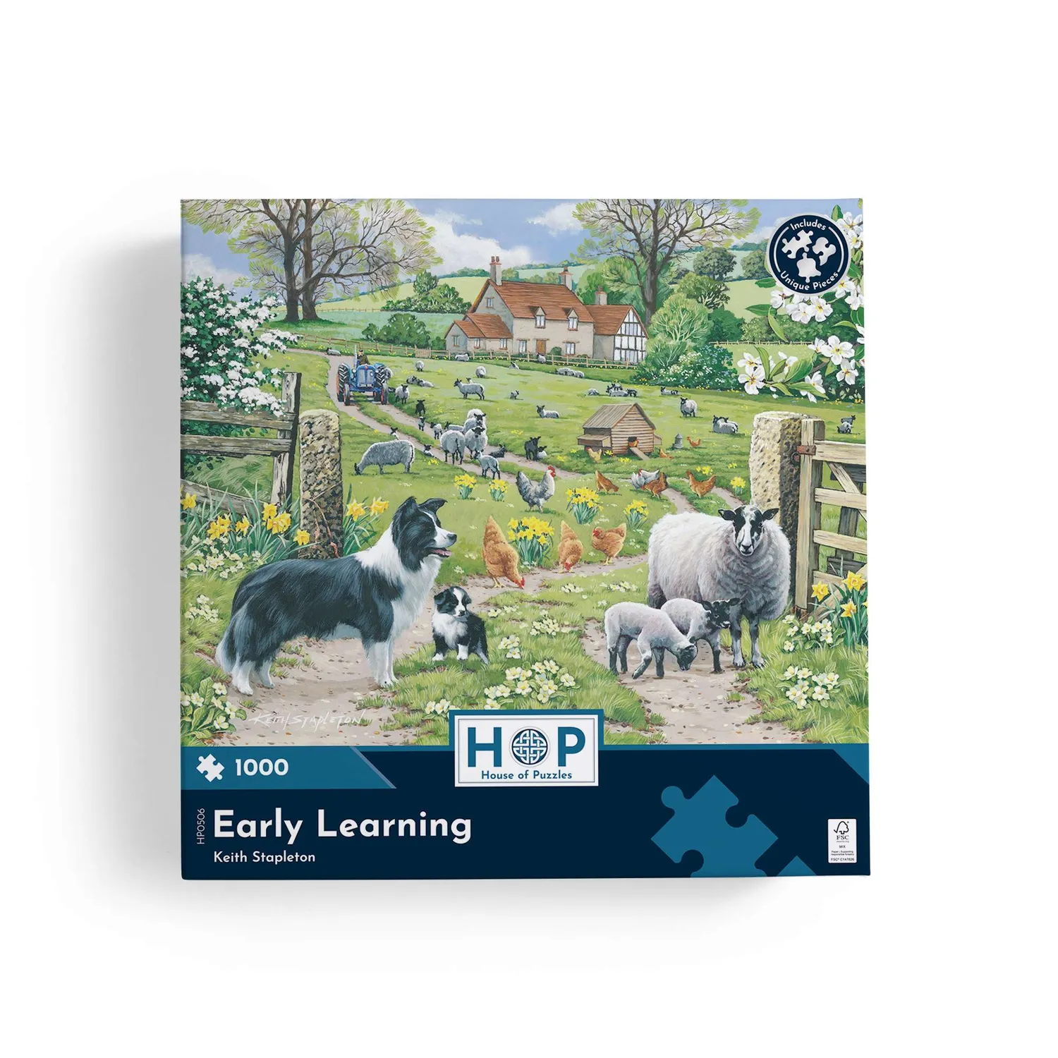 House of Puzzles Early Learning 1000 puslespil bondegård