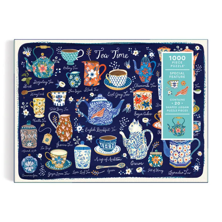 Good Puzzle Tea Time puslespil 1000 brikker formede