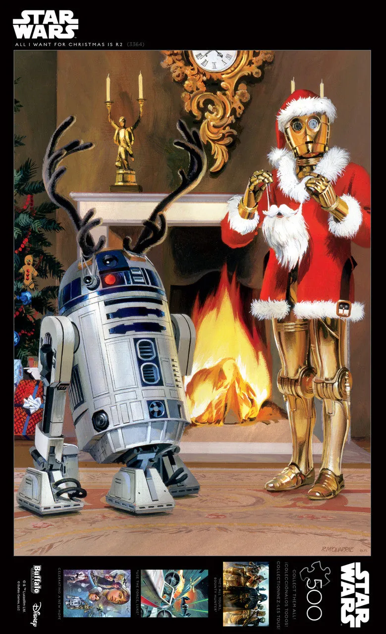 Buffalo Games Star Wars All I Want For Christmas Is R2 500 puslespil jul