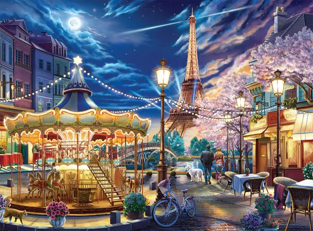 Buffalo Games Night & Day Dazzling Paris puslespil 1000 brikker