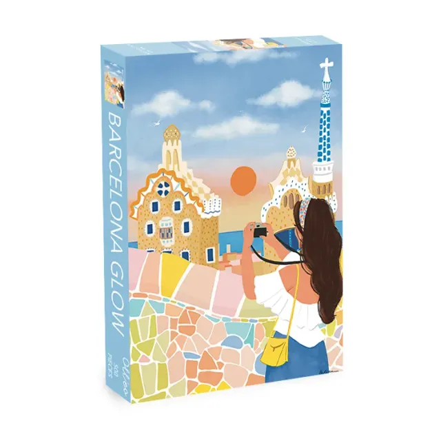 Olleo Barcelona Glow puslespil 500 brikker Park Güell