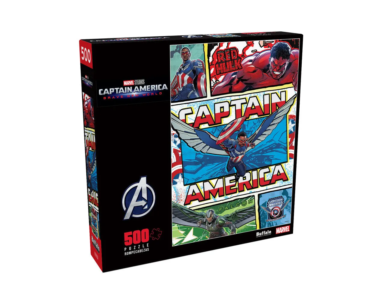 Buffalo Games Marvel Captain America Brave New World puslespil 500 brikker