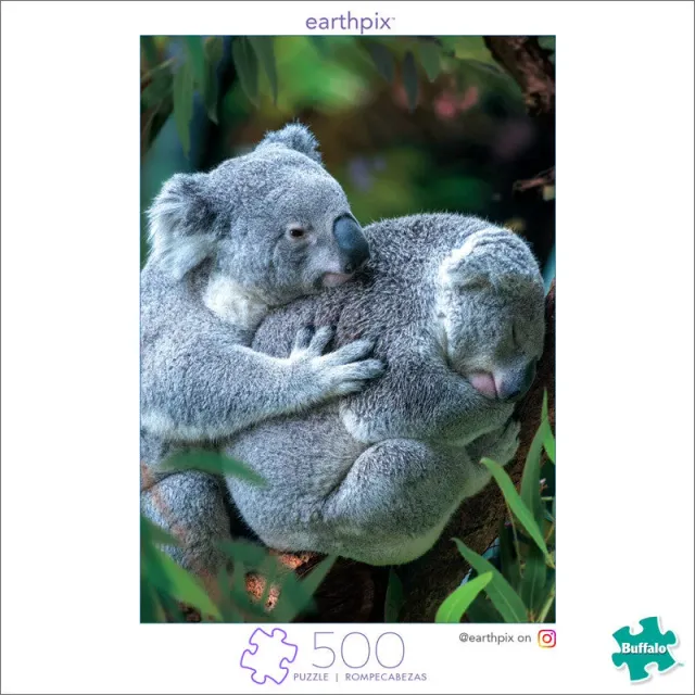 Buffalo Games Earthpix Bear Hug puslespil 500 brikker koala