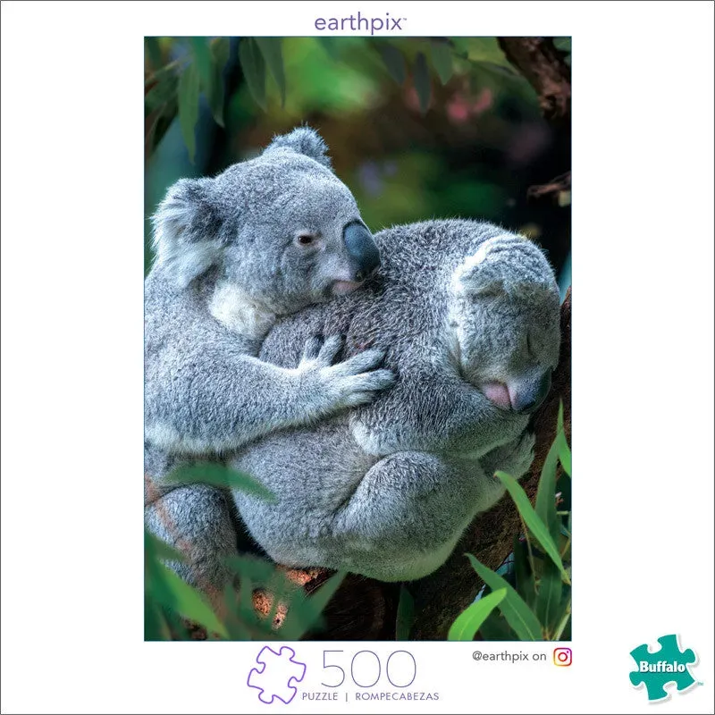 Buffalo Games Earthpix Bear Hug puslespil 500 brikker koala