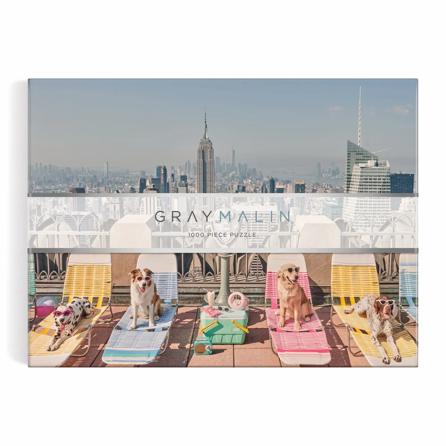 Good Puzzle Co. Dogs New York puslespil 1000 brikker hunde