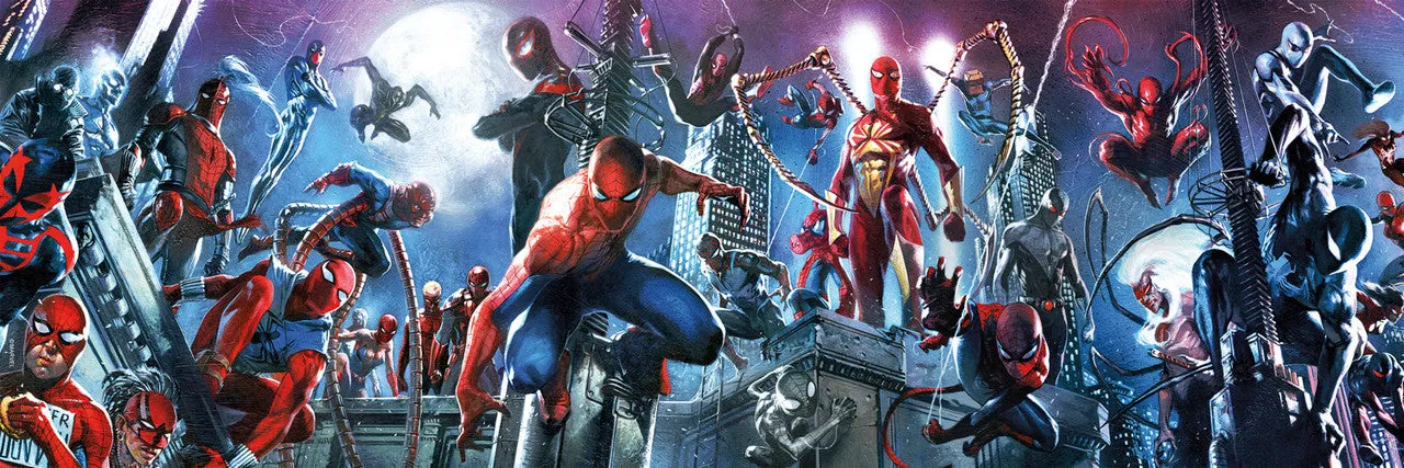Buffalo Games Marvel Spider-Verse puslespil 4-pak 300+500 brikker