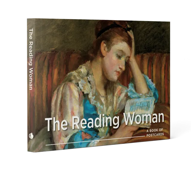 Pomegranate The Reading Woman postkortbog 30 stk
