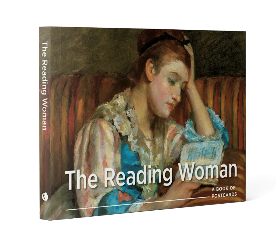 Pomegranate The Reading Woman postkortbog 30 stk