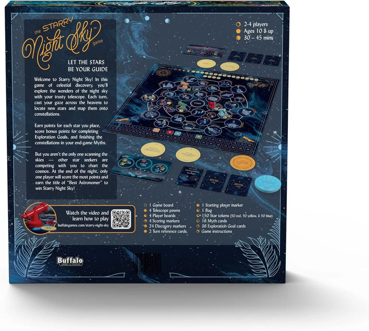 Buffalo Games Starry Night Sky brætspil konstellationer
