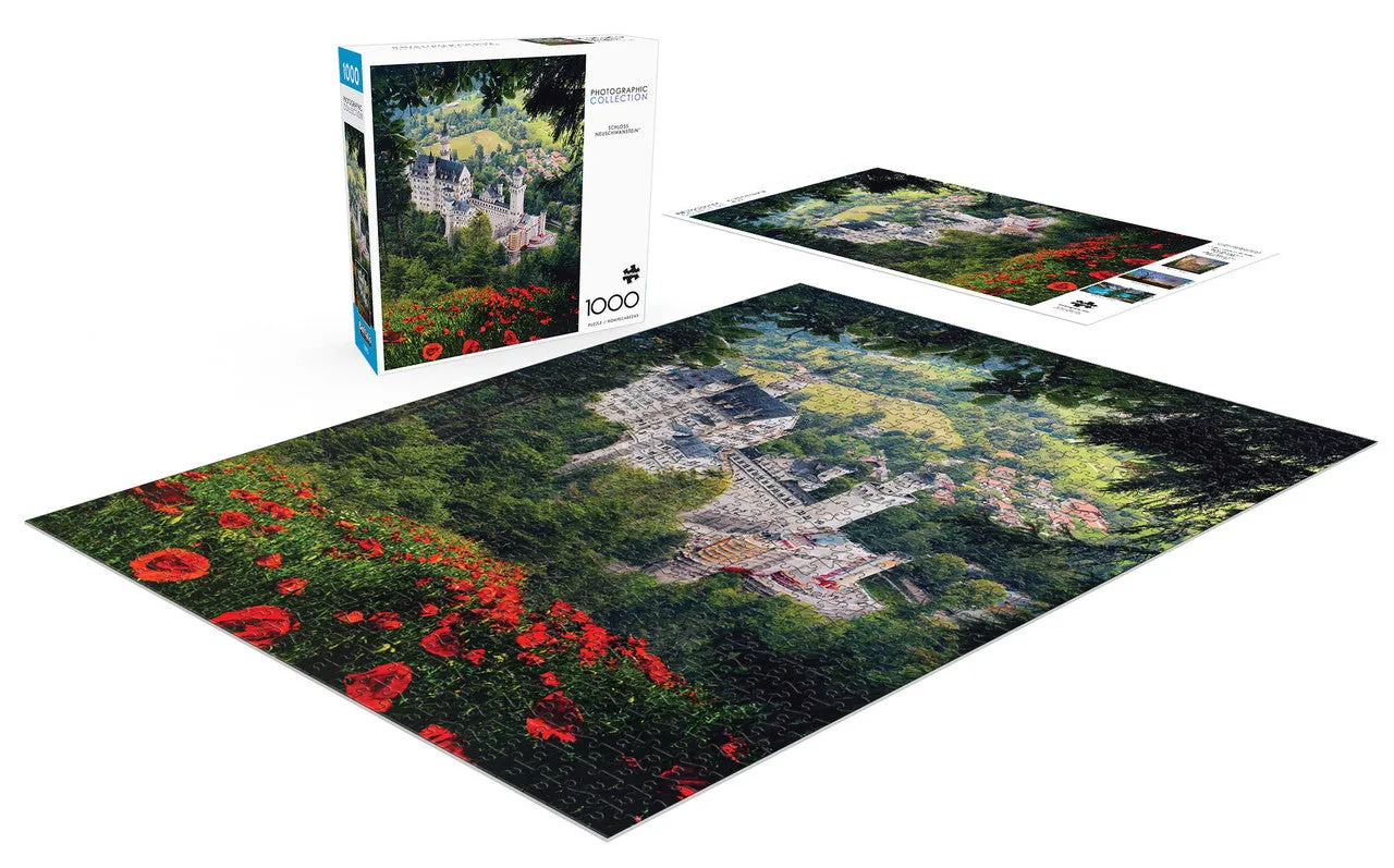 Buffalo Games Photography Schloss Neuschwanstein puslespil 1000 brikker foto