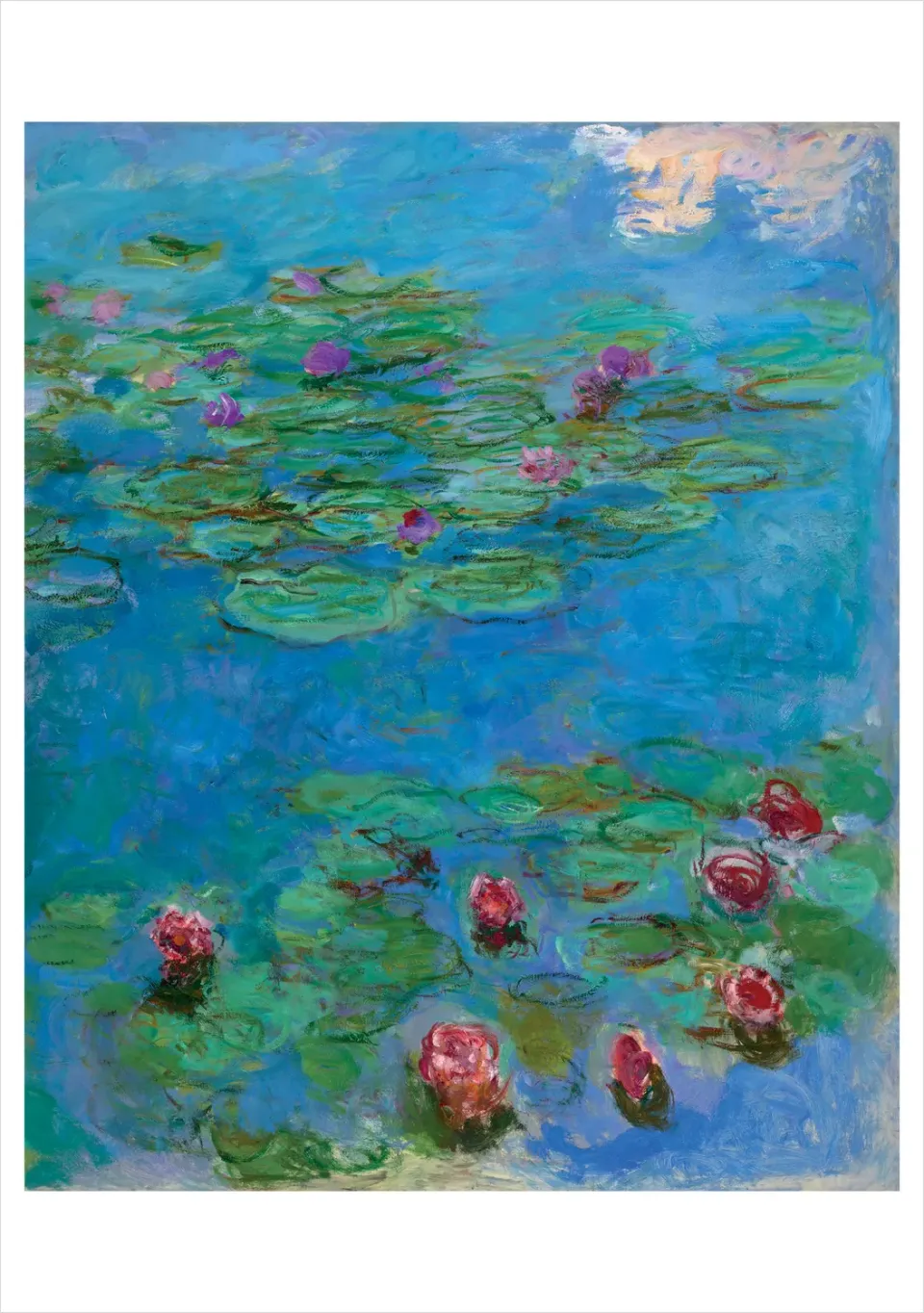 Pomegranate Claude Monet enkeltkort åkander