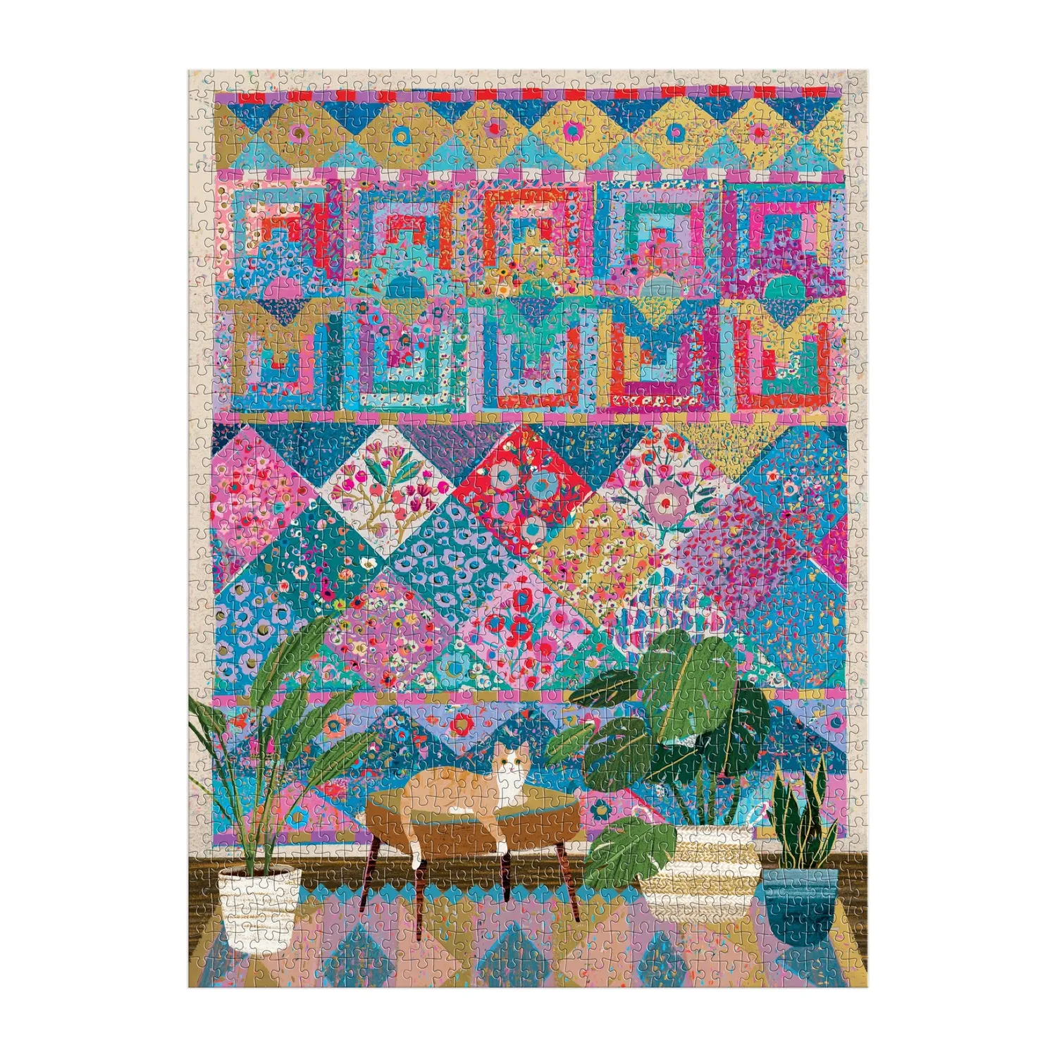Good Puzzle Co. Quilter Corner puslespil 1000 brikker folie