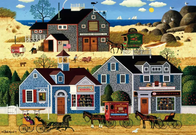 Buffalo Games Charles Wysocki Devilstone Harbor puslespil 2000 brikker havn