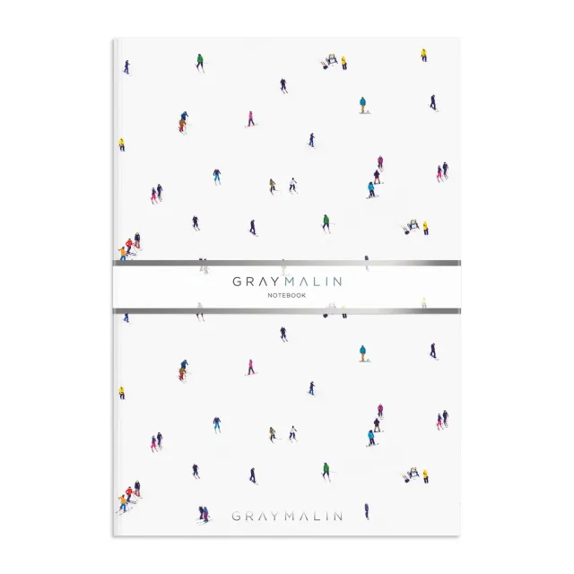 Good Puzzle Co. Gray Malin The Skiers notesbog A5 linjeret