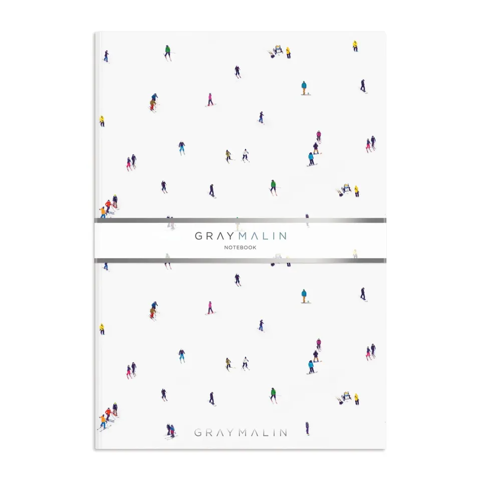 Good Puzzle Co. Gray Malin The Skiers notesbog A5 linjeret