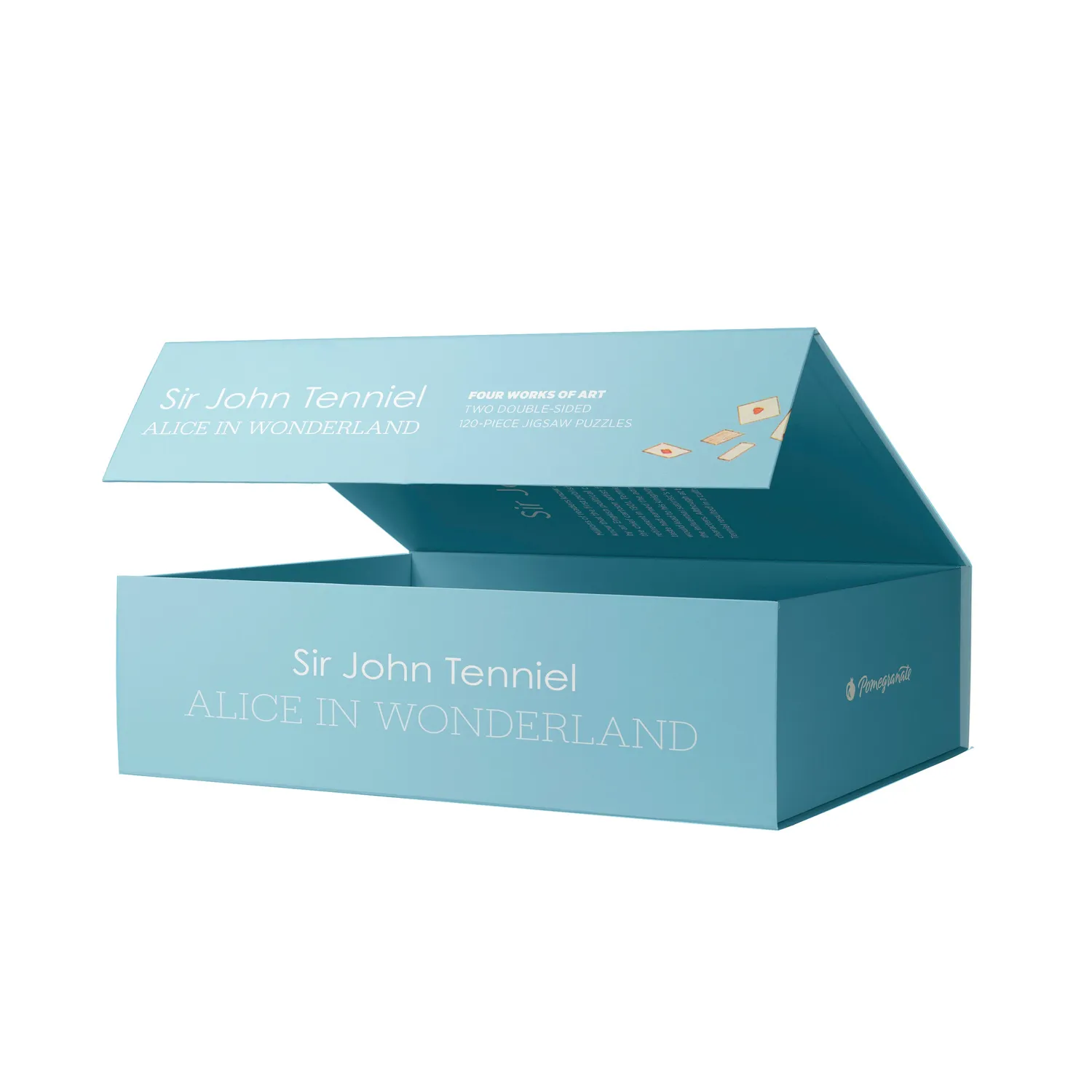 Pomegranate Alice in Wonderland puslespil 120 brikker dobbeltsidet