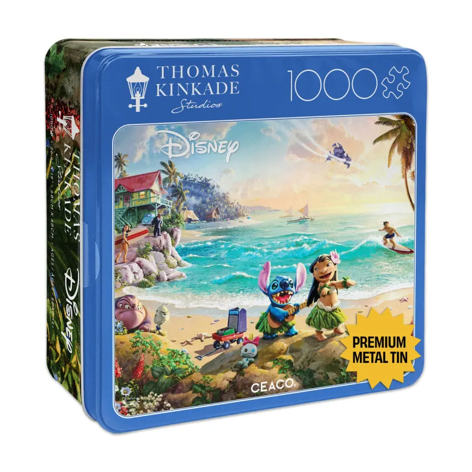 Ceaco Lilo Stitch Tin puslespil 1000 brikker strand
