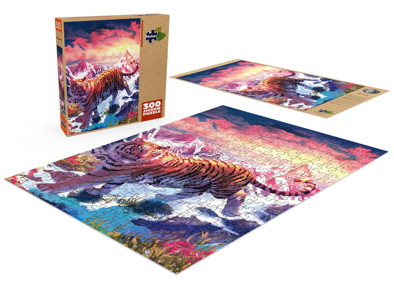 Buffalo Games Sustainable Endangered puslespil 300 brikker tiger