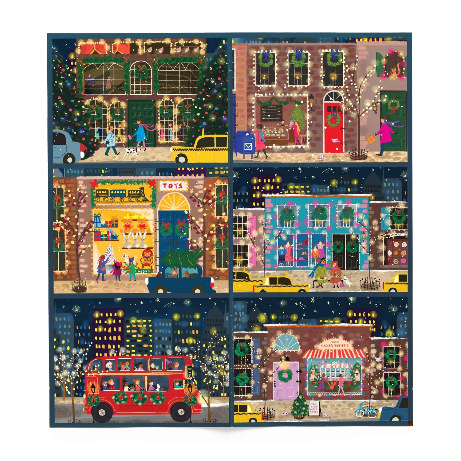 Good Puzzle Co. Laforme Winter Lights julekalender 12x80