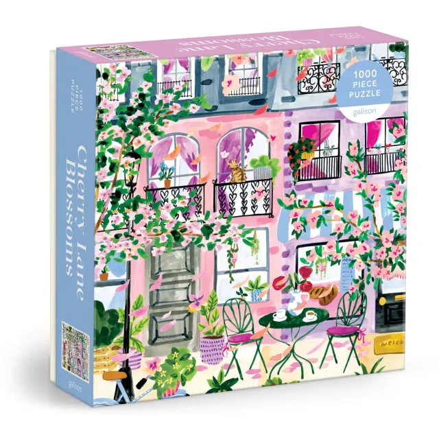 Good Puzzle Co. Cherry Lane Blossoms puslespil 1000 brikker forår