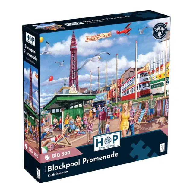 House of Puzzles Big 500 puslespil Blackpool 500 brikker beskadiget æske