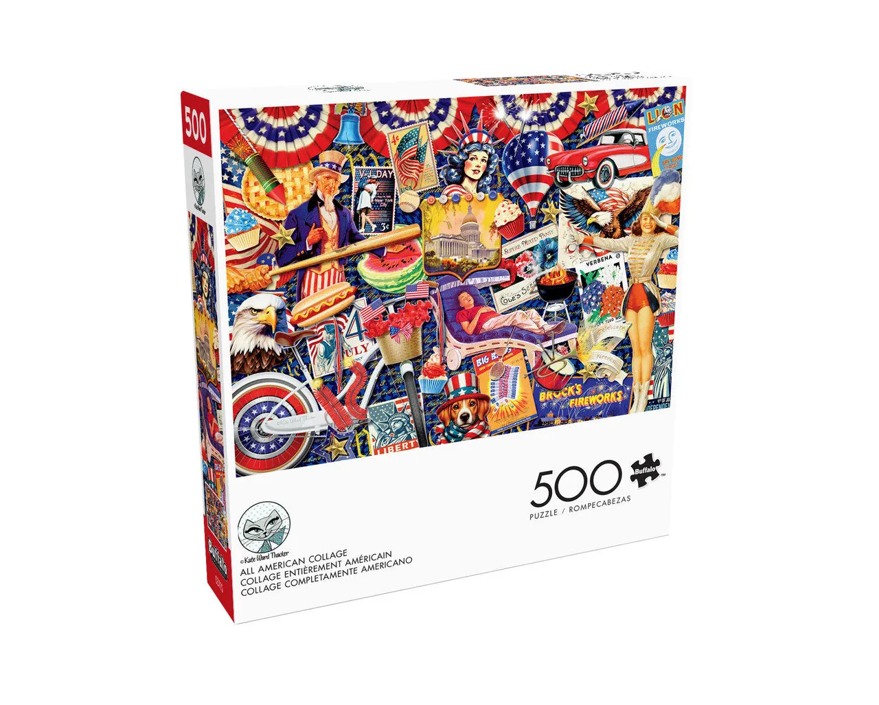 Buffalo Games Americana All American Collage puslespil 500 brikker
