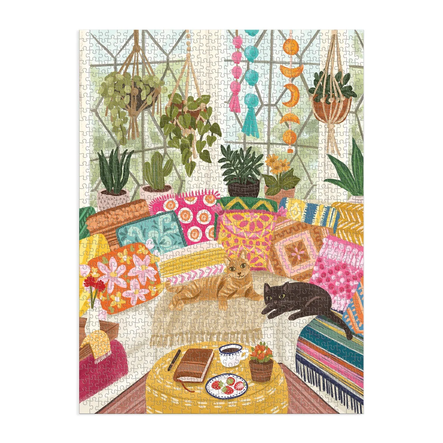 Good Puzzle Co. Olivia Gibbs Serenity Meow puslespil 1000 brikker katte