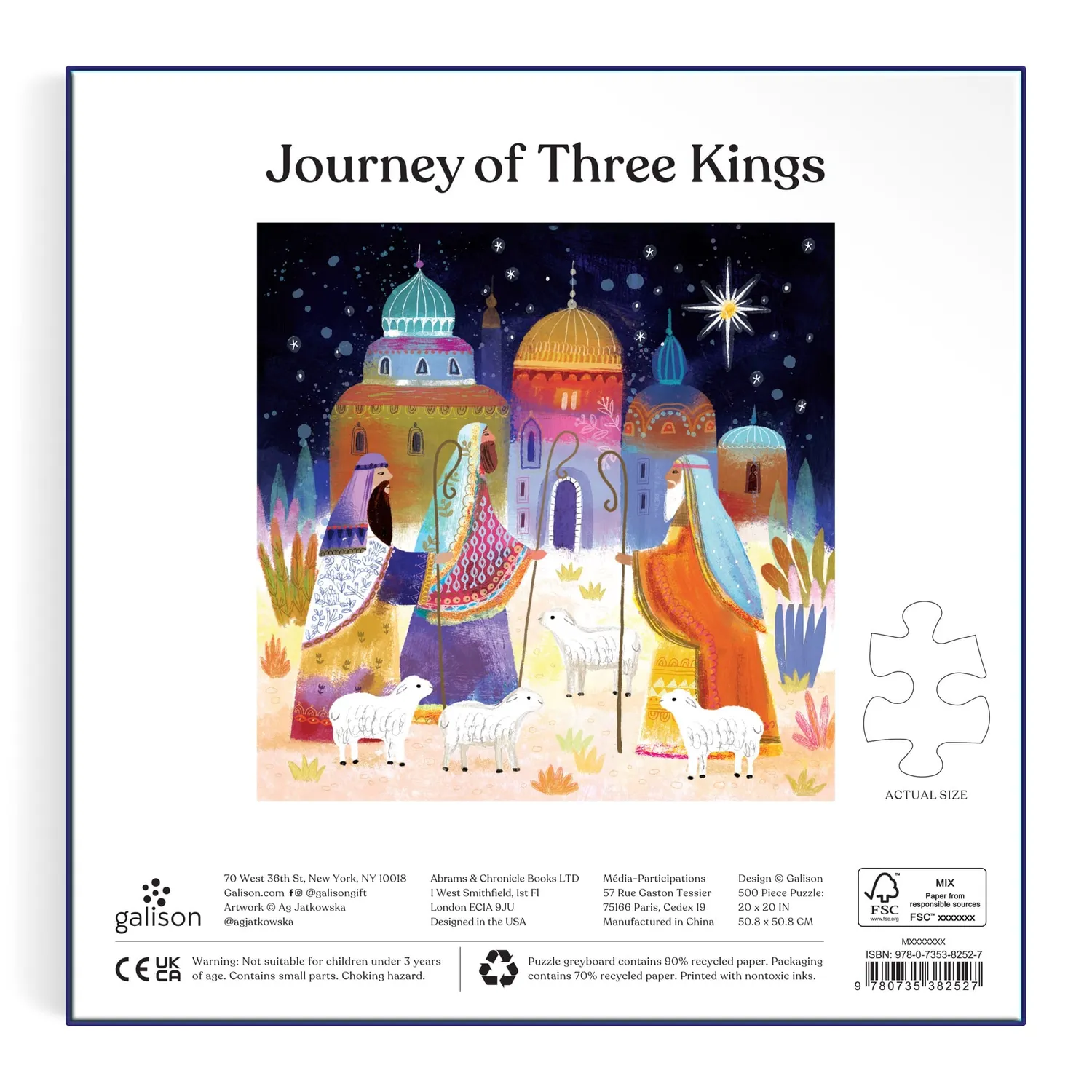 Good Puzzle Co. Journey Of Three Kings puslespil 500 brikker jul