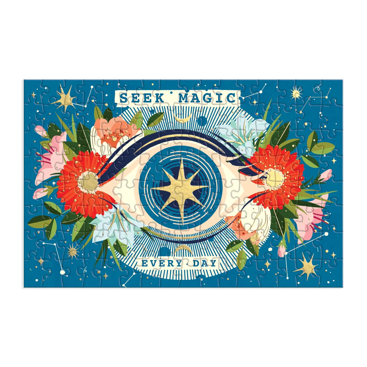 Galison Seek Magic Every Day puslespil 128 brikker folie