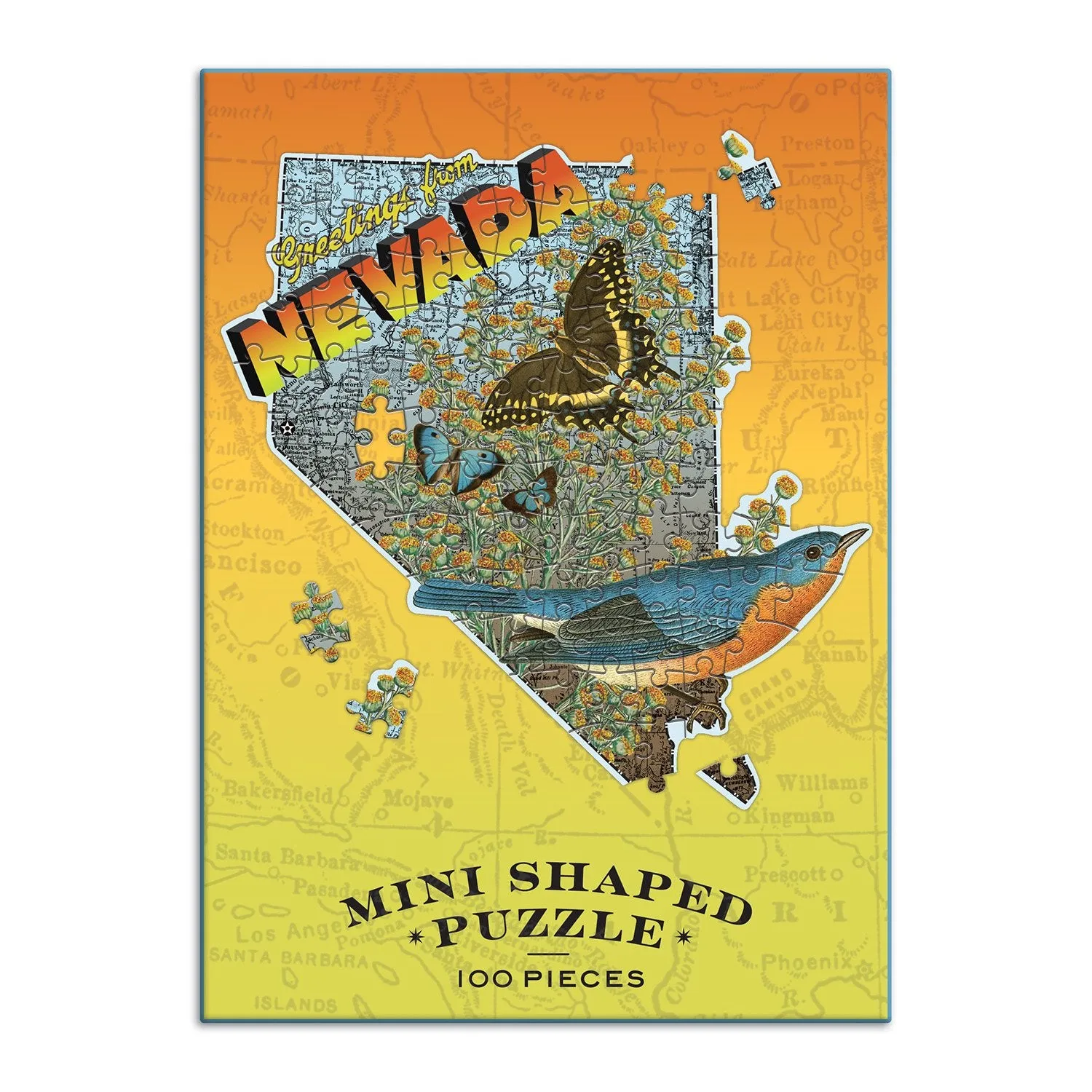 Good Puzzle Co. Wendy Gold Nevada minipuslespil 100 brikker gave