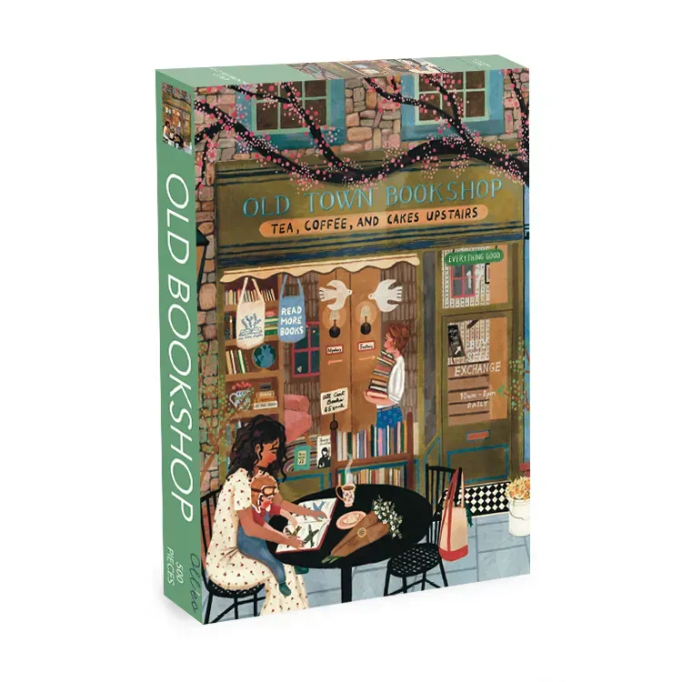 Olleo Old Bookshop puslespil 500 brikker boghandel