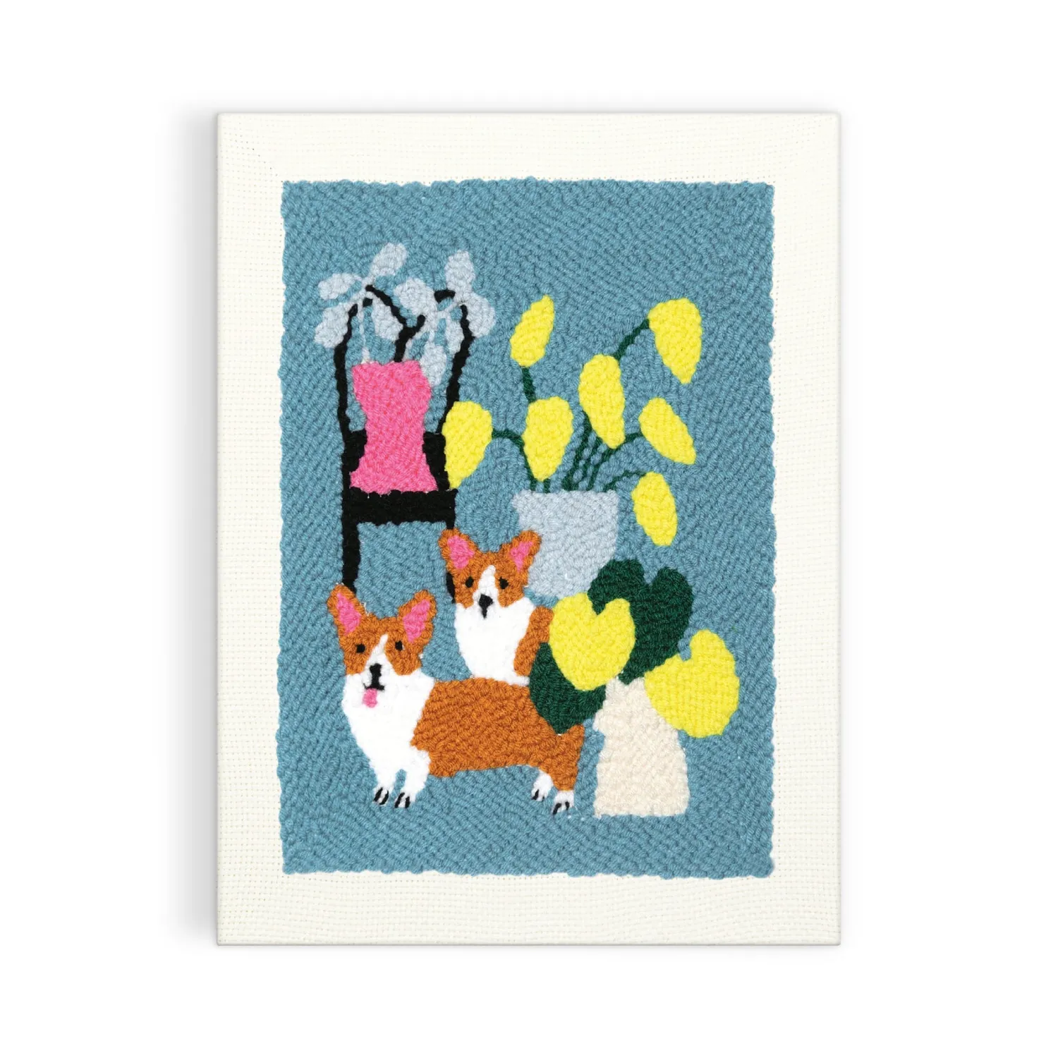 Good Puzzle Co. Corgi Friends punch needle sæt broderi